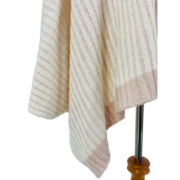 Pink Two Toned Open Knit Kimono Cardigan | Coastal Cowgirl Balletcore Boho Luxe - Picture 8 of 10